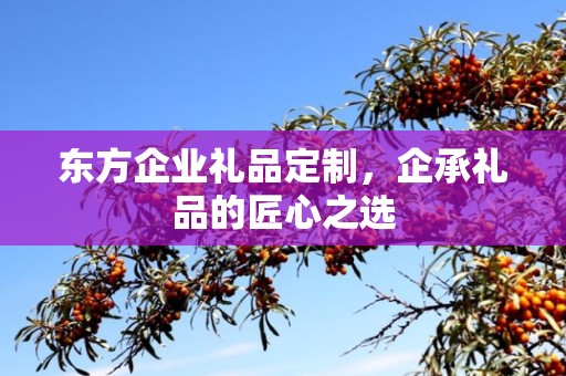 东方企业礼品定制，企承礼品的匠心之选